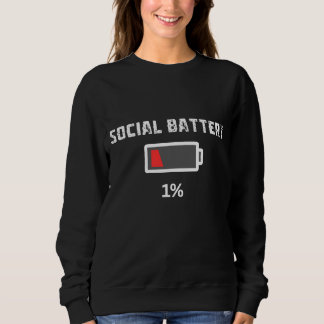 Sudadera divertida de batería baja – Sudadera con