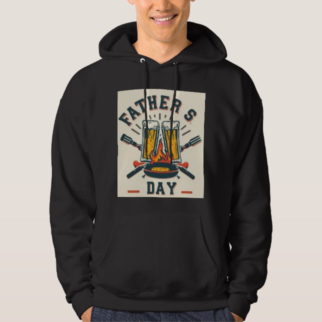Sudadera divertida de cerveza y barbacoa del Día d (Anverso)