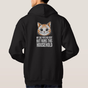 Sudadera divertida de gato - Pata frontal B
