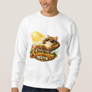 Sudadera divertida de gato probador de rayos de so