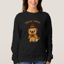 Sudadera divertida de Halloween de Pug Bruja para