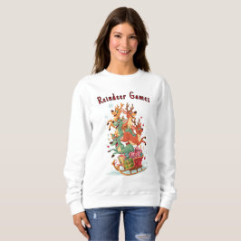 Sudadera divertida de juegos de renos de Navidad
