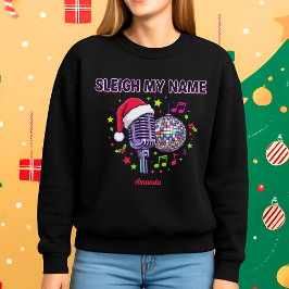 Sudadera divertida de música de Navidad con mi nom