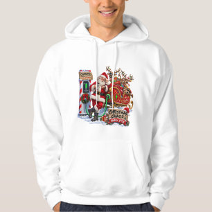 Sudadera divertida de Navidad con carga de Santa E