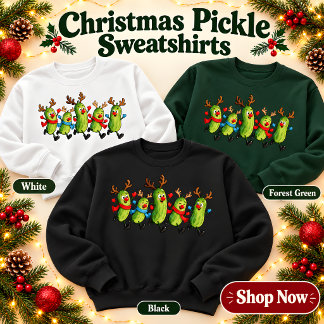 Sudadera divertida de Navidad con pepino corriendo