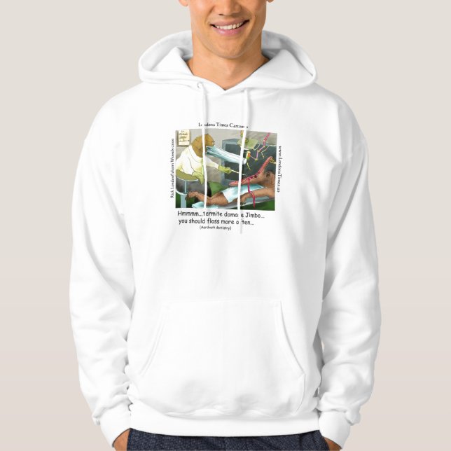 Sudadera divertida de odontología de cerdo hormigu (Anverso)