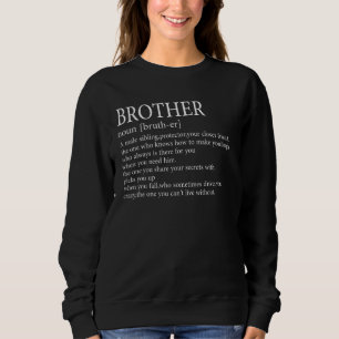 Sudadera Divertida Definición Hermano De Hermana Y Hermano