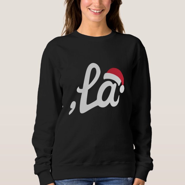 Sudadera Divertida Kamala Harris 2024 Comma La Navidad (Anverso)