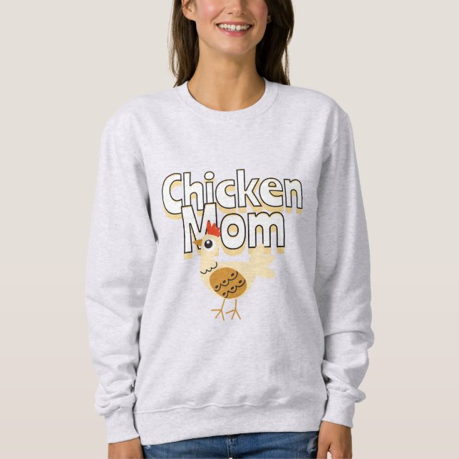 Sudadera Divertida madre de pollo (Anverso)