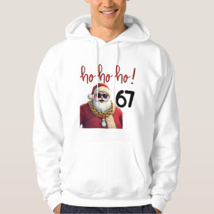 Sudadera divertida meme 67 Santa Navidad