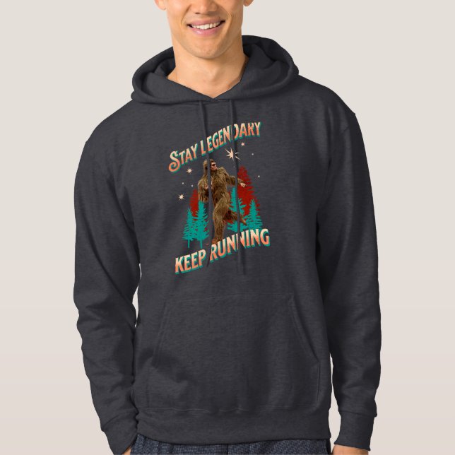 Sudadera Divertida Motivación para Correr de Bigfoot (Anverso)