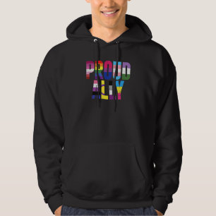 Sudadera Divertida Orgullosa Aliada Lgbtq Lesbiana Gay Bise