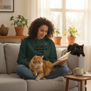 Sudadera divertida para amantes de gatos   "Solo e