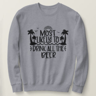 Sudadera divertida para beber cerveza