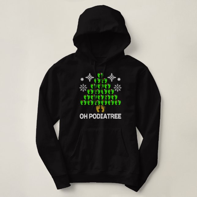 Sudadera Divertida podiatría idea podiatrista de árbol de N (Diseño del anverso)