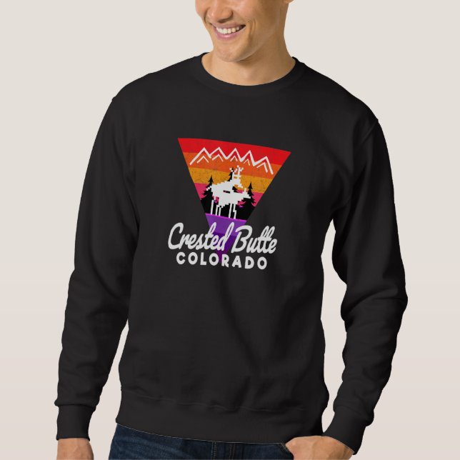 Sudadera Divertida vida silvestre Crested Butte Co Moose Mo (Anverso)