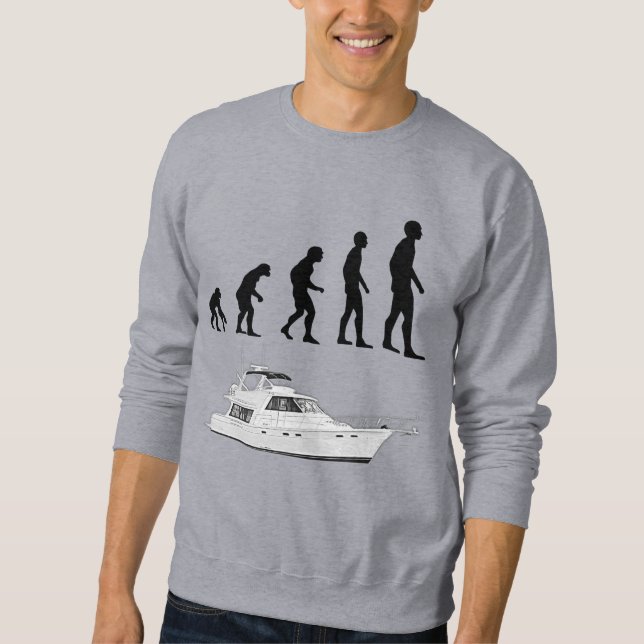 Sudadera divertida y personalizable de evolución y (Anverso)