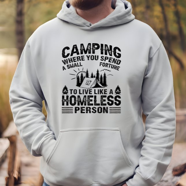 Sudadera Divertidas declaraciones de camping (Subido por el creador)