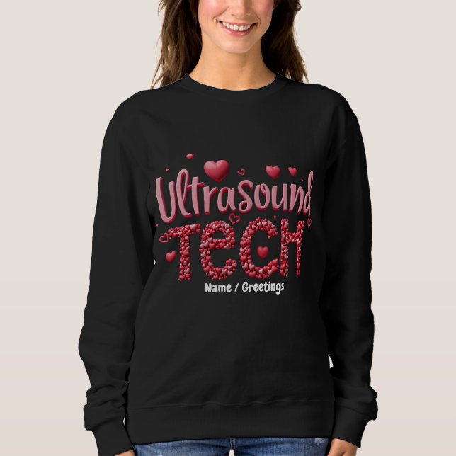 Sudadera Divertidas ideas del Día de San Valentín para técn (Anverso)