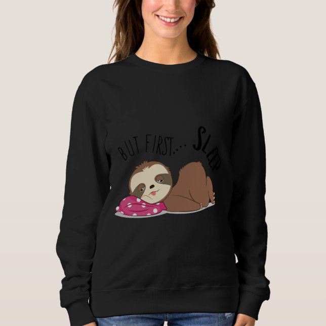 Sudadera Divertidas mujeres del Día del Perezoso (Anverso)