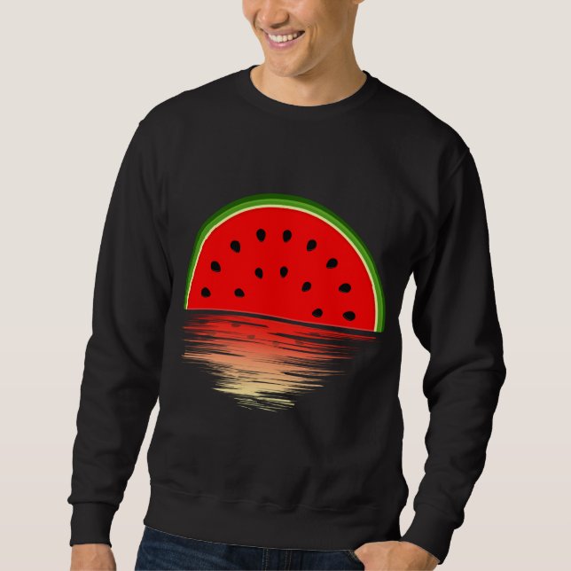 Sudadera Divertidas sandías Melones Melones Fruta Tropical  (Anverso)
