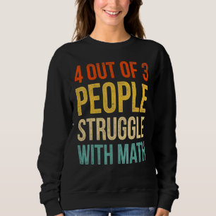 Sudadera Divertido 4 De 3 Personas Luchan Con Maestra