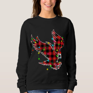Sudadera Divertido águila Árbol de Navidad Rojo Pasteles An