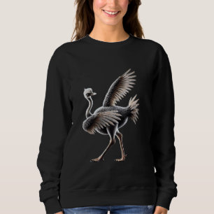 Sudadera Divertido amante de los pájaros Dabbing Ostrich Da