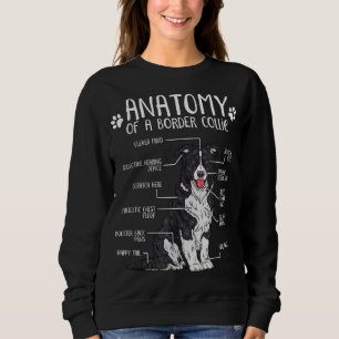 Sudadera Divertido Anatomy Border Collie Dog Lover