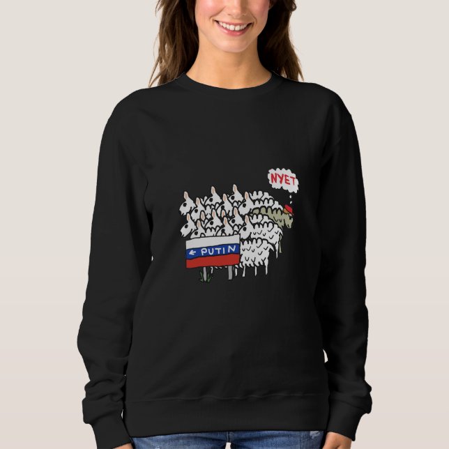 Sudadera Divertido anti Putin (Anverso)