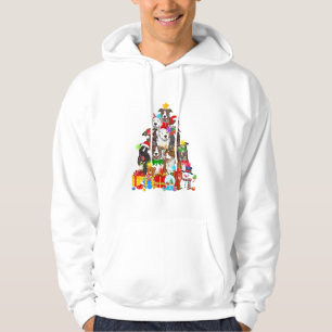 Sudadera Divertido árbol de Navidad de Pitbull ilumina a pe
