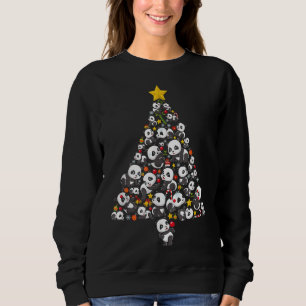 Sudadera Divertido árbol de Navidad panda oso asiático navi