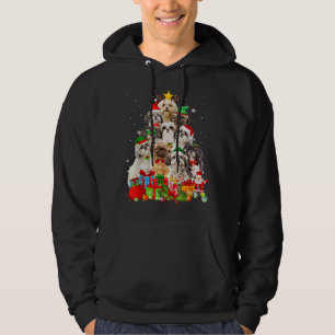 Sudadera Divertido árbol de navidad shih zu ilumina el amor