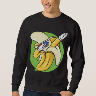 Sudadera Divertido Banana Dabbing Dancing Cuit Fruit Vegan 