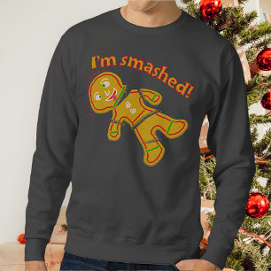 Sudadera Divertido batido pan de jengibre Navidades feos su