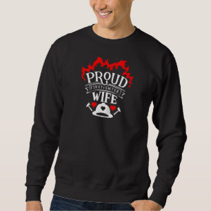 Sudadera Divertido bombero esposa esposa esposo de un hombr