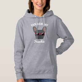 Sudadera Divertido Bulldog Francés Azul Perdona a mi French