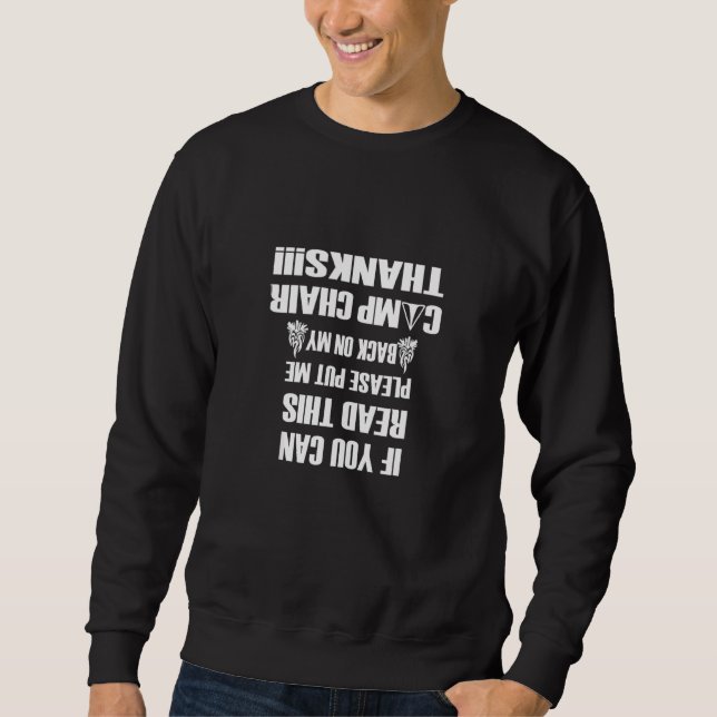 Sudadera Divertido Camping Si Puedes Leer Esto (Anverso)