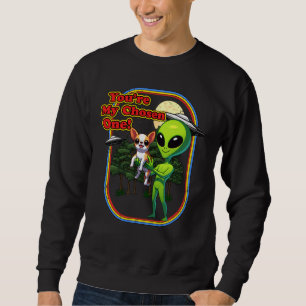 Sudadera Divertido chihuahua Alien, has elegido a un ovni q