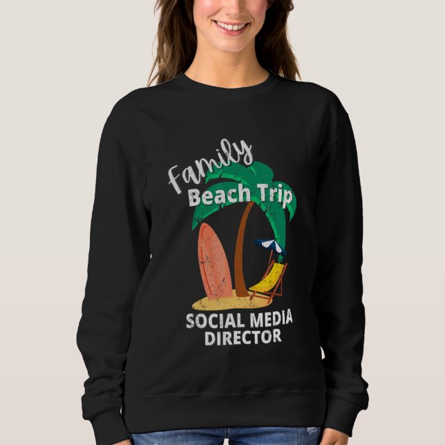 Sudadera Divertido coincidencia Familia Beach Road Viaje en (Anverso)