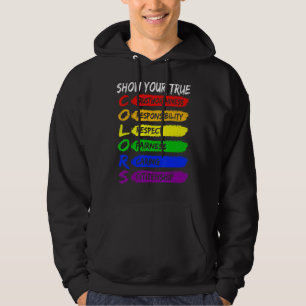 Sudadera Divertido Color Verdadero Gay Bandera Del Orgullo