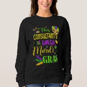 Sudadera Divertido Consultor al Festival C de Mardi Gras