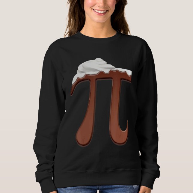 Sudadera Divertido Crema De Chocolate Pie Pi Day Math Foodi (Anverso)