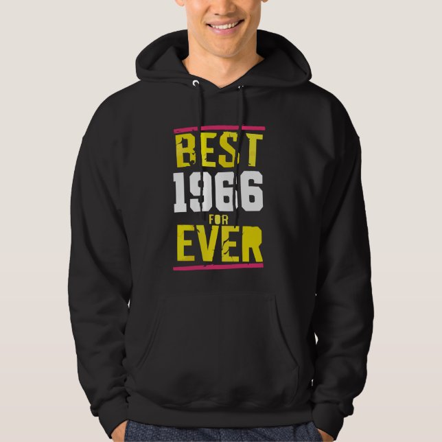 Sudadera Divertido cumpleaños de idea hombre mujer 1966 (Anverso)