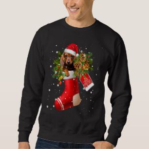 Sudadera Divertido Dachshund En Navidades De La Batalla San
