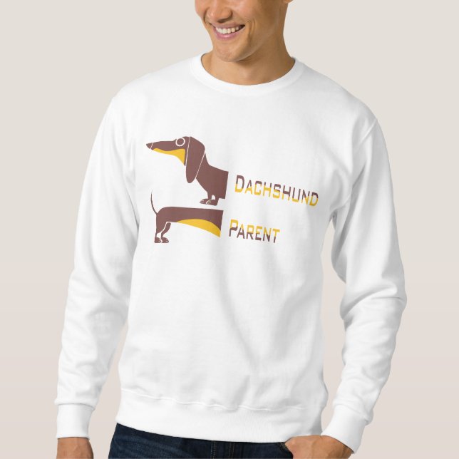 Sudadera Divertido dachshund lindo para padres de perros la (Anverso)