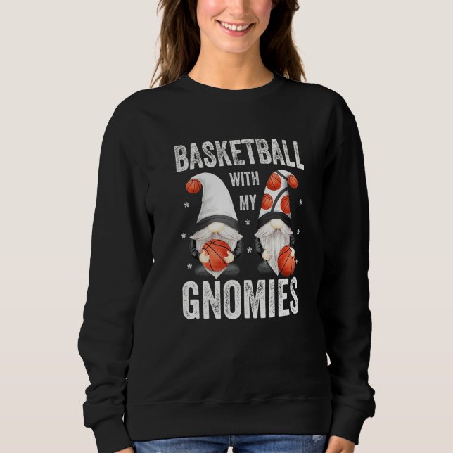 Sudadera Divertido De Deportes Para El Baloncesto De Básque (Anverso)