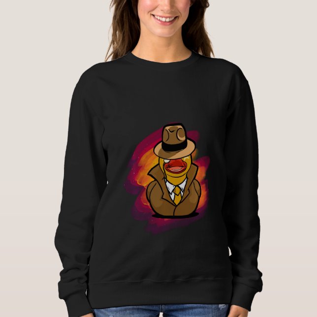 Sudadera Divertido detective Duck Pullover (Anverso)