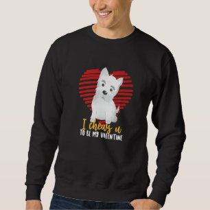 Sudadera Divertido Día De San Valentín Westie Perro Lover P