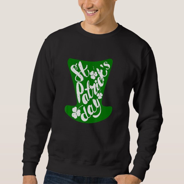 Sudadera Divertido Día de St Patricks Irlandés Bebiendo Sha (Anverso)